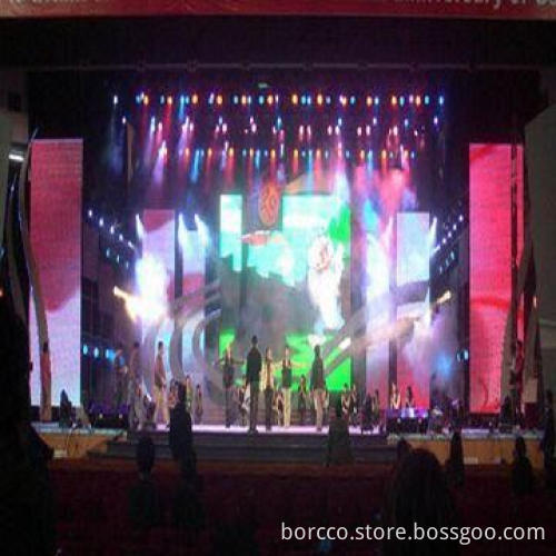 Small pixel pitch indoor stage video wall LED curtain screen display with >1800 nits brightness